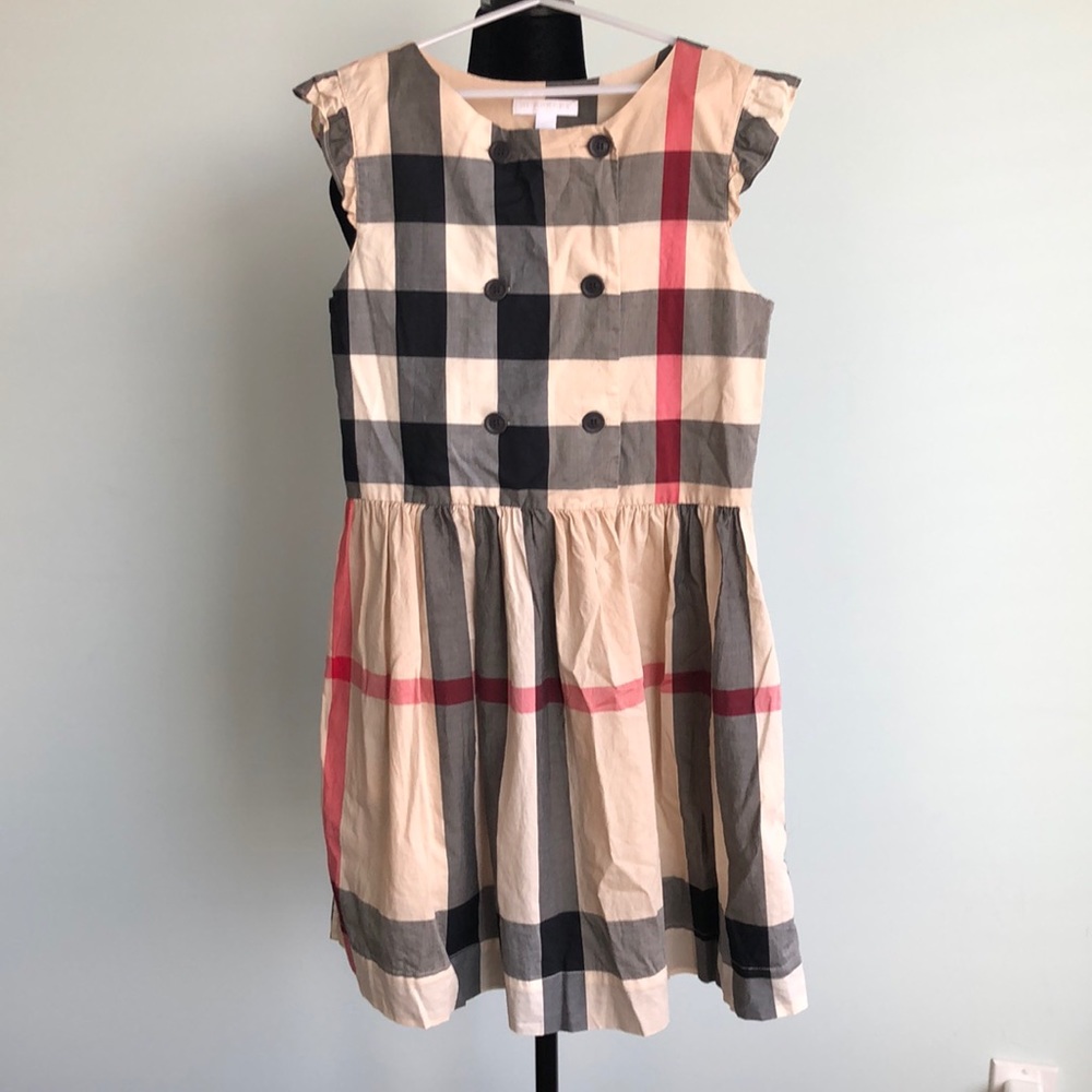 Burberry sleeveless check dress. Size 12yrs